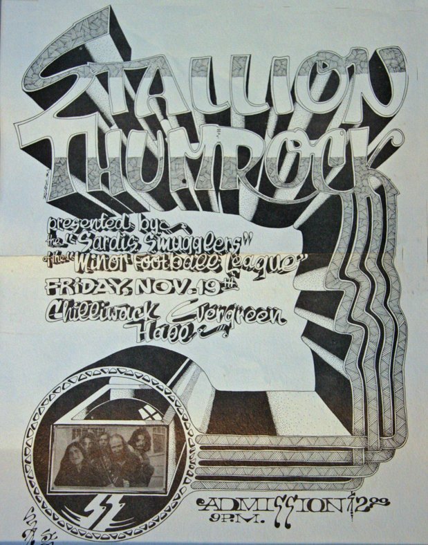 Original 1971 Stallion Thumrock poster - Chris Blades, Artist